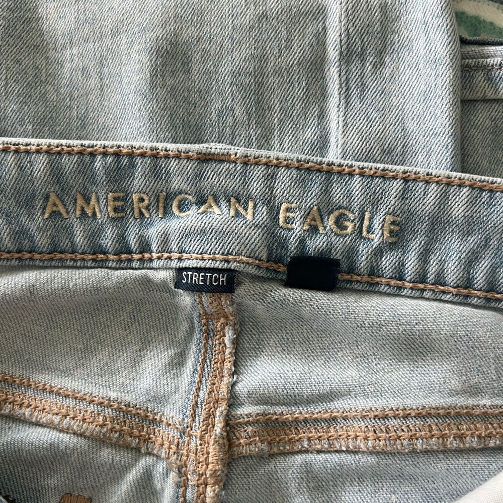 American Eagle super high-rise baggy Wide-Leg Jeans 6 short - Picture 4 of 6
